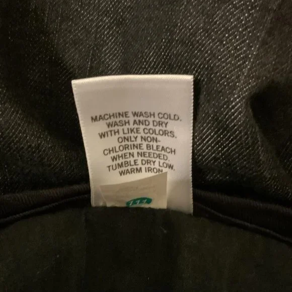 Banana Republic Wide At Waist Adjustable Pocket Button Zip Women 10 R Black - Picture 9 of 9